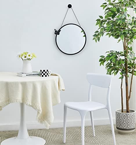 Mxfurhawa Round Wall Mirror 1574 Inch Gold Frame with Chain