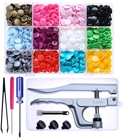 Seawhisper KAM Snaps 360pcs Kit with Pliers for Crafts Clothing