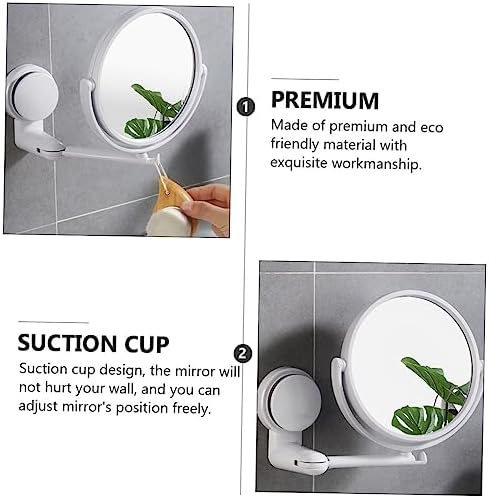 FOYTOKI Wall-Mounted Double-Sided Vanity Mirror
