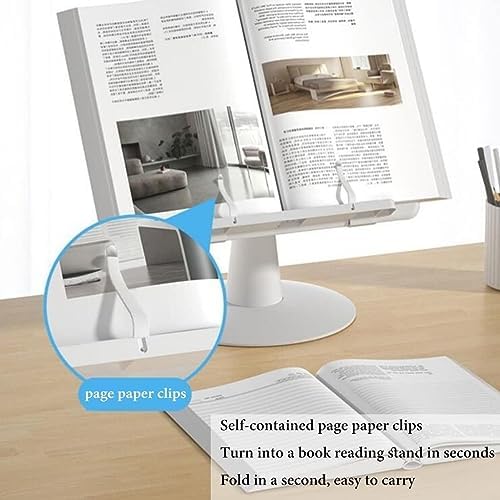 FaLkiN Adjustable Cookbook Stand with Foldable Design
