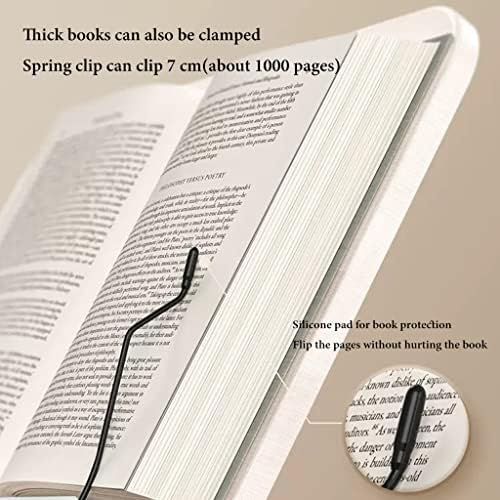 Ergonomic Adjustable Book Stand for Cookbook and Tablet Silver