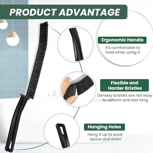 6 PCS Hard Bristle Crevice Cleaning Brush Set