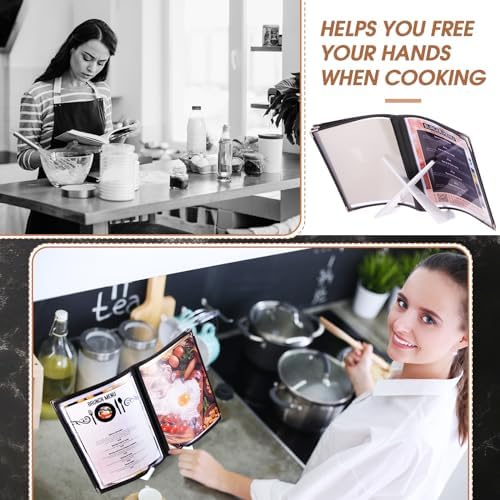 Menkxi Acrylic Cookbook Stand - 65 x 85 Inches White