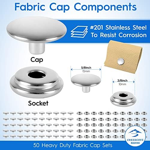 CreekCove Marine 228-Piece Snap Button Kit