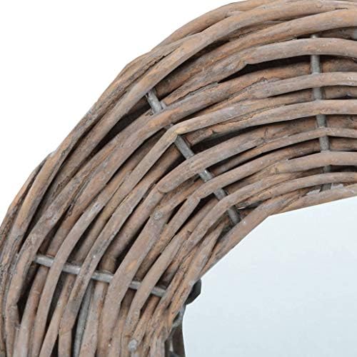 3PCS Wall Mirror Set with Rattan Frame