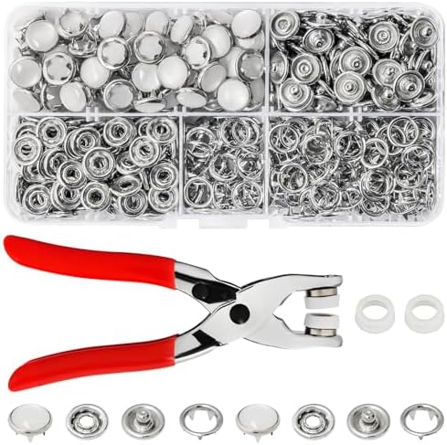 K Kwokker 120 Pearl Metal Snap Buttons Kit