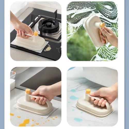Disposable Magic Brush with Handle and 100 Replaceable Rags