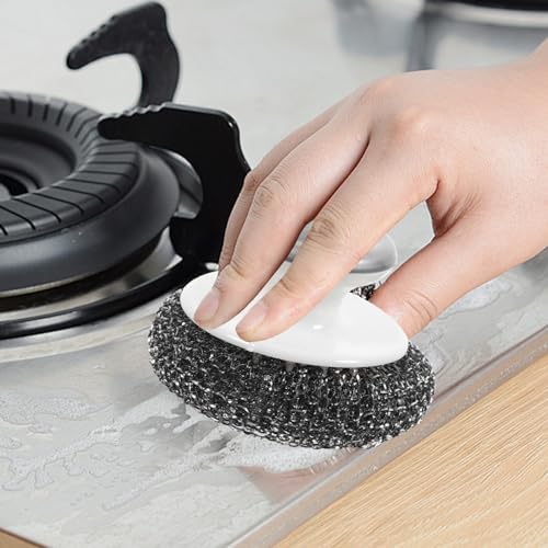 Baluue 2pcs Pot Brush Set Durable Scrub Brushes