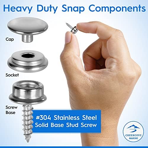 CreekCove Marine 228-Piece Snap Button Kit
