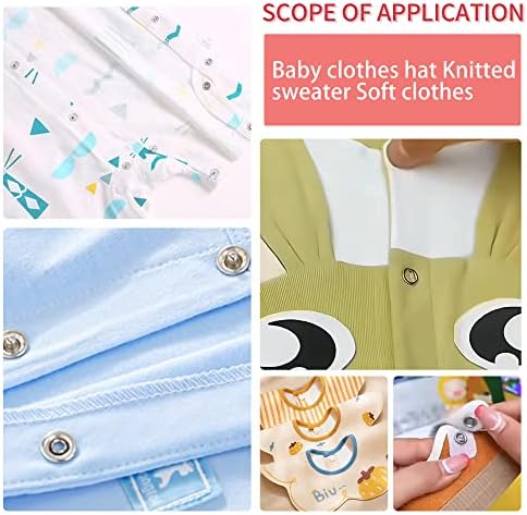 BIOUU 100 Sets Metal Snaps Buttons with Pliers Tool Kit