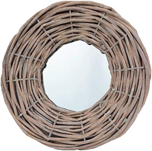 3PCS Wall Mirror Set with Rattan Frame