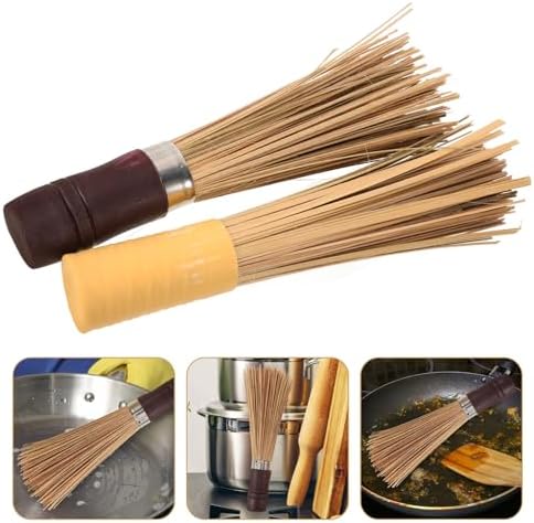 Alipis 2 Pcs Wok Cleaner Brush Set