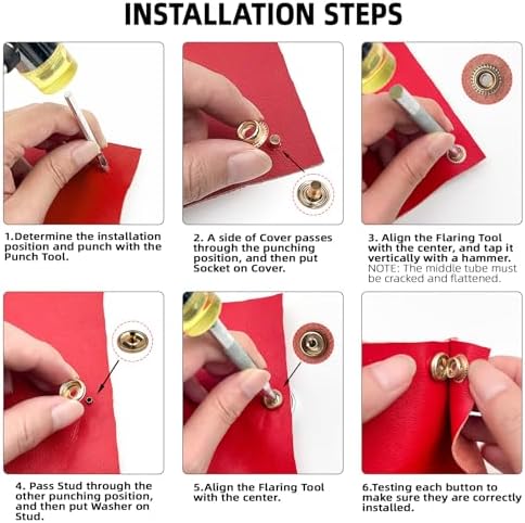 GTAAOY 320PCS 15mm Snap Fasteners Kit