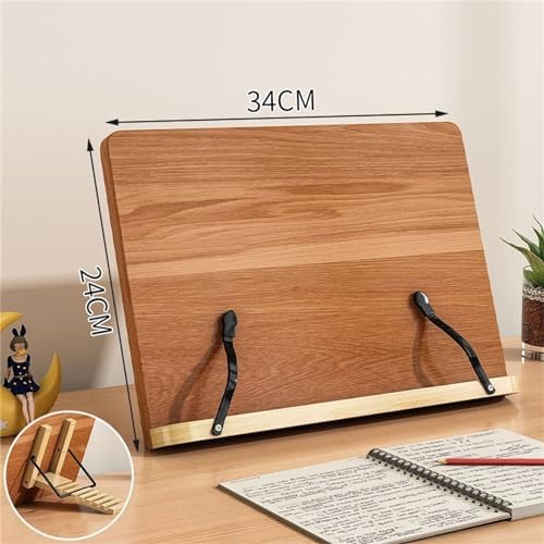 Foldable Wooden Book Stand for Kitchen and Office Use