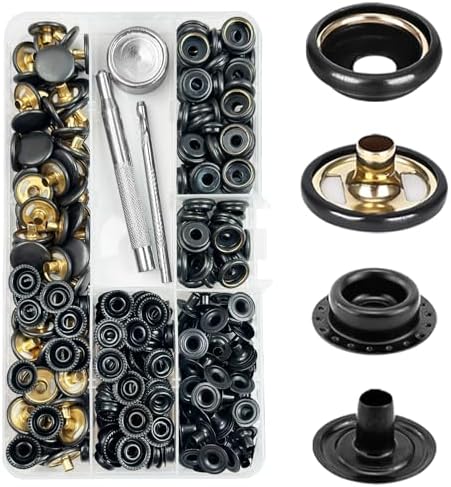 GTAAOY 320PCS 15mm Snap Fasteners Kit