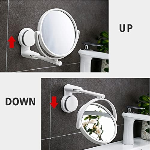 CANEVE Double-Sided Wall Vanity Mirror 360-Degree Swivel and Extendable