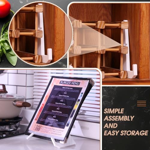 Menkxi Acrylic Cookbook Stand - 65 x 85 Inches White