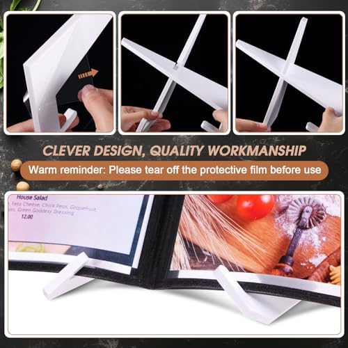 Menkxi Acrylic Cookbook Stand - 65 x 85 Inches White