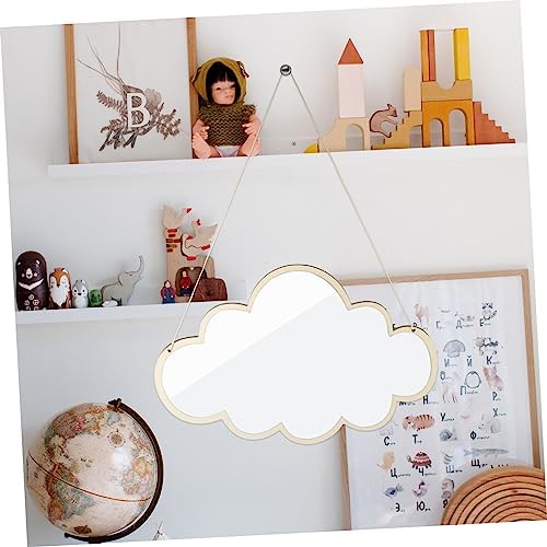 Hanging Cloud Vanity Mirror with Chain Minimalist Design