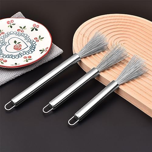 Guaber Stainless Steel Wire Brush for Cast Iron Pans