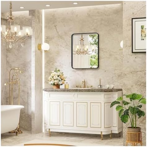 36 x 24 Farmhouse Style Aluminum Vanity Mirror