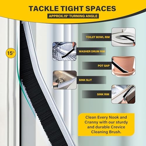 WONDER BY ZNKI Hard Bristle Crevice Cleaning Brush 2 Pcs