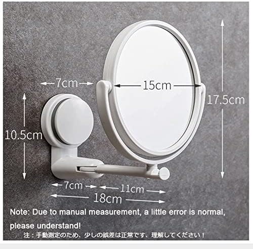CANEVE Double-Sided Wall Vanity Mirror 360-Degree Swivel and Extendable