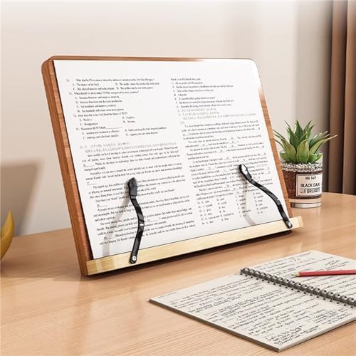 Foldable Wooden Book Stand for Kitchen and Office Use