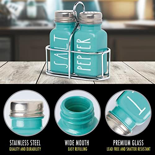 BUNOT Turquoise Salt Pepper Shakers Set 1