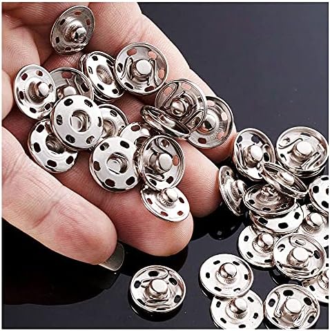 JOSDIOX 1 Inch Large Metal Snaps 12 Sets 1