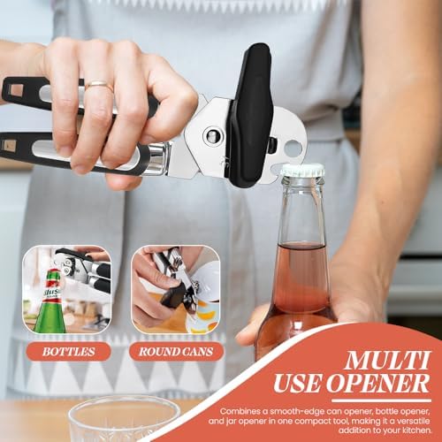 Premium Stainless Steel Multi-Function Can and Bottle Opener for Seniors