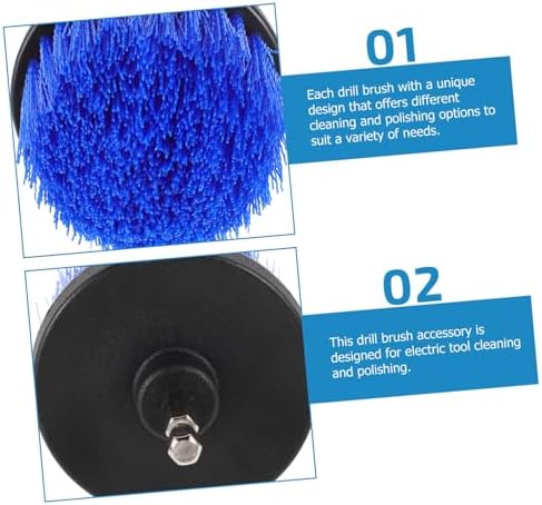 CONGARTENO Scrubber Drill Brush Set 2pcs for Car Kitchen Cleaning
