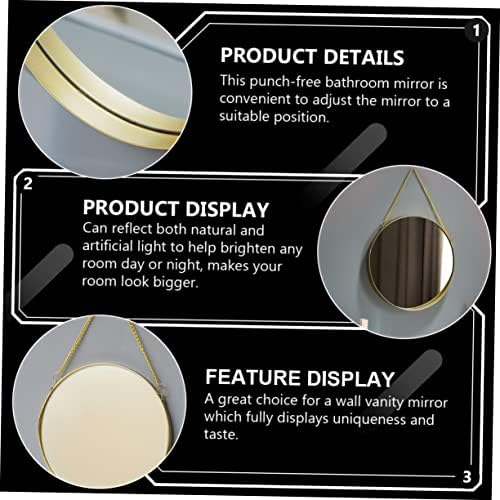 Outanaya Round Gold Mirror Wall Decor
