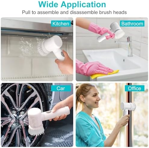 KOCASO Electric Spin Scrubber Cordless Rechargeable