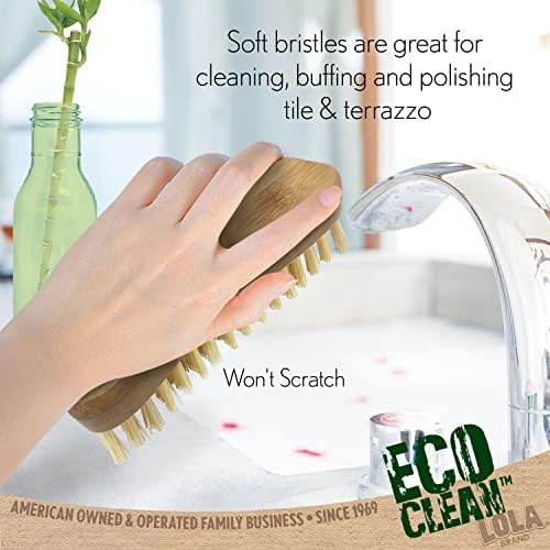 Lola Products Eco Clean Bamboo Scrub Brush 6 Pack