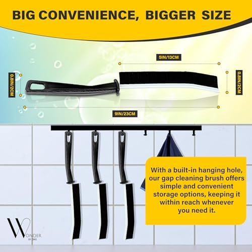 WONDER BY ZNKI Hard Bristle Crevice Cleaning Brush 2 Pcs