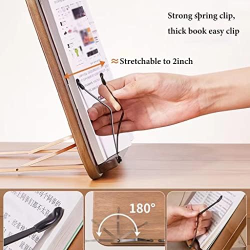 UHRLGHS 8-Adjustable Wooden Cookbook Stand
