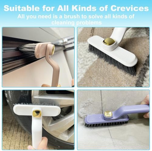 HOAPAVI 2 Pcs Stiff Bristle Crevice Cleaning Brush