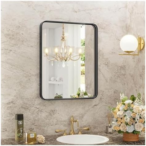 36 x 24 Farmhouse Style Aluminum Vanity Mirror