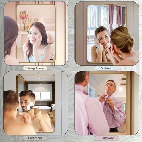 Gabnico 20x30 Inch Bronze Aluminum Frame Mirror