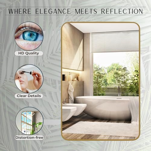 Gabnico 20x30 Inch Bronze Aluminum Frame Mirror