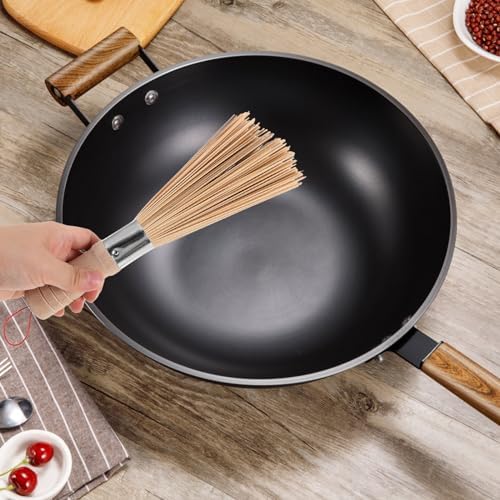Luxshiny 2pcs Bamboo Cleaning Brush for Kitchen and Home Use