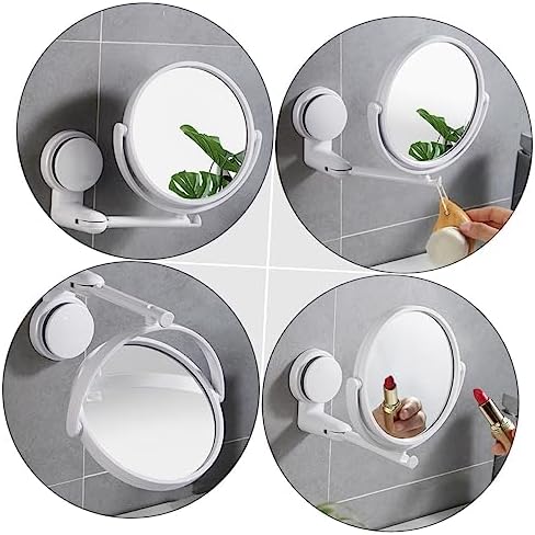 FOYTOKI Wall-Mounted Double-Sided Vanity Mirror