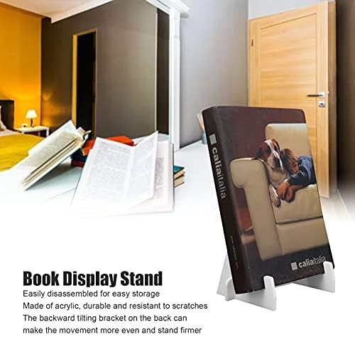 3pcs Acrylic Book Display Stand for Home Office Kitchen