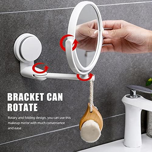 Garneck Wall Mounted Folding Rotating Makeup Mirror 1