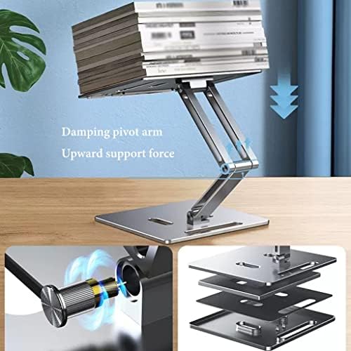 360 Rotatable Book Stand with Height Adjustment - Gray