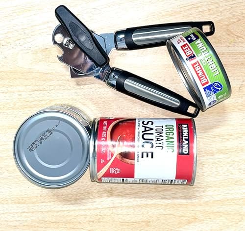 3-in-1 Stainless Steel Can Opener with Bottle Opener and Lid Lifter