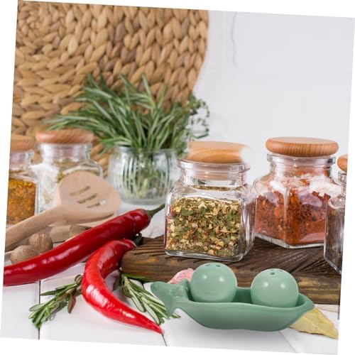 Ceramic Pea Salt and Pepper Shakers Set