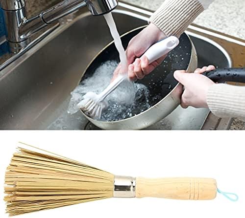 Tomotato Wooden Wok Brush for Kitchen Cleaning