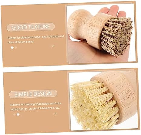 SOESFOUFU Wooden Handle Multipurpose Cleaning Brush Set